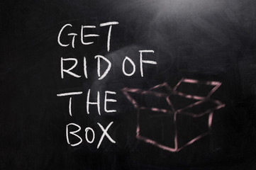 Obraz premium Get rid of the box