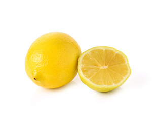 Lemon isolated on white background