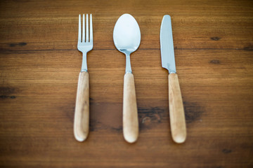 spoons,fork and knife