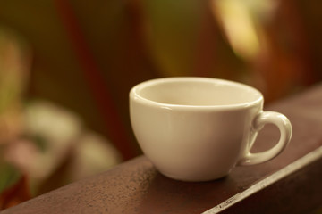 Coffee cup vintage style effect picture