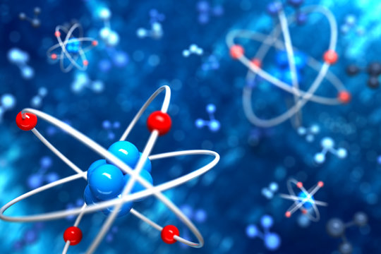 Abstract atom background
