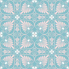 vector set seamless floral ornament
