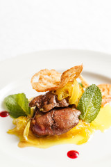 foie gras with sauce