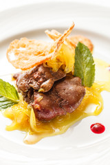 foie gras with sauce