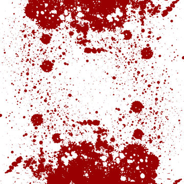 Vector splatter design. splatter red color on isolate background