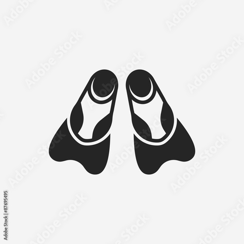 "diving fins icon" Stock image and royaltyfree vector files on Fotolia