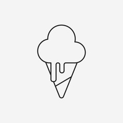 ice cream line icon