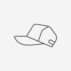 Sun hat line icon