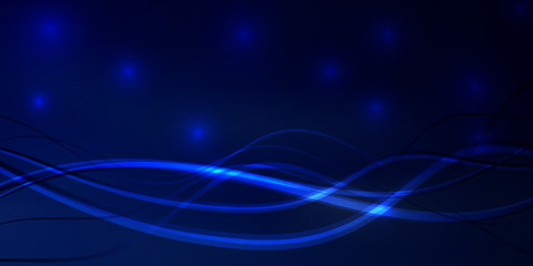 A background with neon glowing lines and dots.Vector