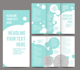 Tri-fold Brochure and Catalog Vector Concept