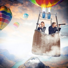 Businesspeople looking for new perspectives