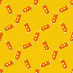 Seamless flat pattern with cocktail glasses