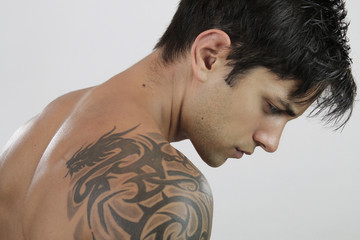 Sexy Man with tattoo