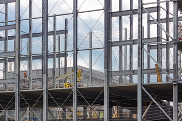 Baustelle Stahlkonstruktion