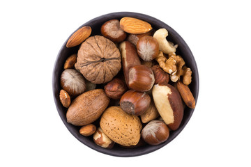 Nuts mix in bowl