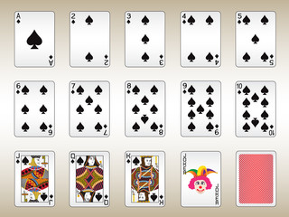 Spades Playing Cards Set