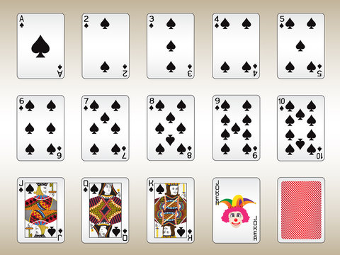 Spades Playing Cards Set