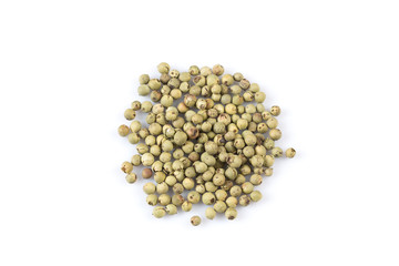 green pepper isolated on white background