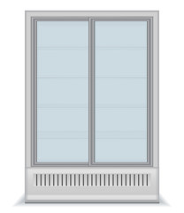 Fridge with glass door
