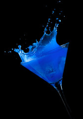 Blue Cocktail Splash