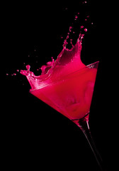 Pink Cocktail Splash