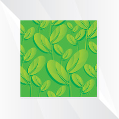 creative leaf idea vector illustration 