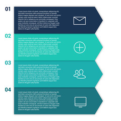 Set of infographic template layouts. Flow chart secuence