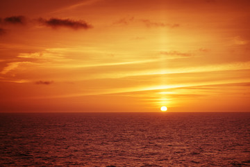 Fototapeta na wymiar atlantic sunset