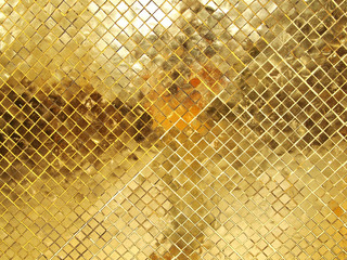 Gold Mosaic tile texture