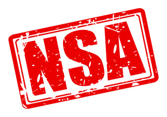 NSA red stamp text - obrazy, fototapety, plakaty