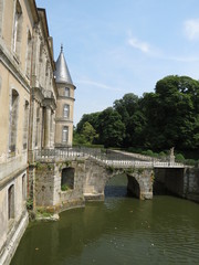 Fototapeta premium Haroue castle with moat
