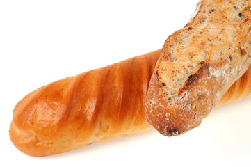 Baguette traditionnelle et baguette viennoise