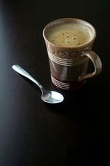 Coffee on a wooden table