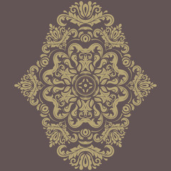 Damask Vector Orient Pattern