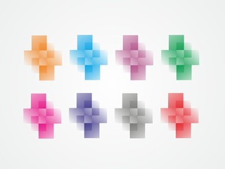 Fototapeta na wymiar logo kwadraty
