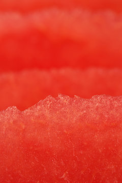 Top edges of watermelon slices - macro view