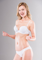 Obraz premium Woman in underwear