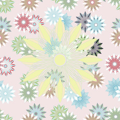 seamless background with flowers