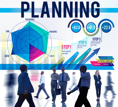Business Planning Data Analysis Strategy Concept - Powered by Adobe