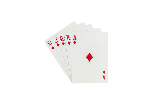 Playing cards isolated