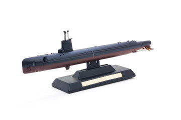 World war II submarine model toy isolate on white background