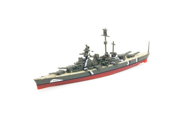 World war II warship model toy © suradeach seatang