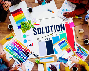 Solution Solve Strategy Success Improvement Concept