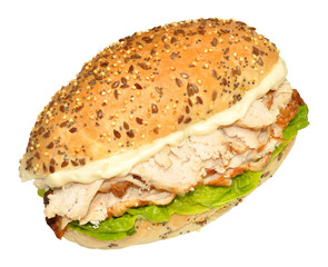 Fresh Chicken And Lettuce Sandwich