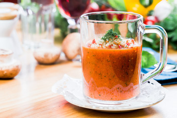 Cold tomato soup