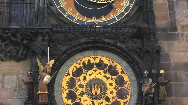 Czech Republic, Prague, Astronomical Clock on Old Town Hall