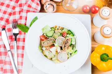 Fresh healthy summer salad