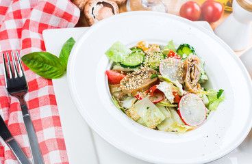 Fresh healthy summer salad