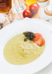 Mushroom puree soup