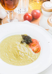 Mushroom puree soup